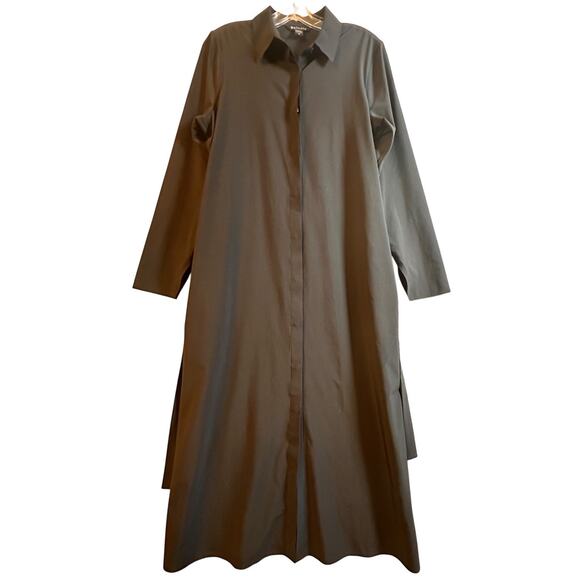 Athleta Urbanite Dress Sz M Black #846038 Travel Casual Comfort Work Momcore Tie - Picture 12 of 16